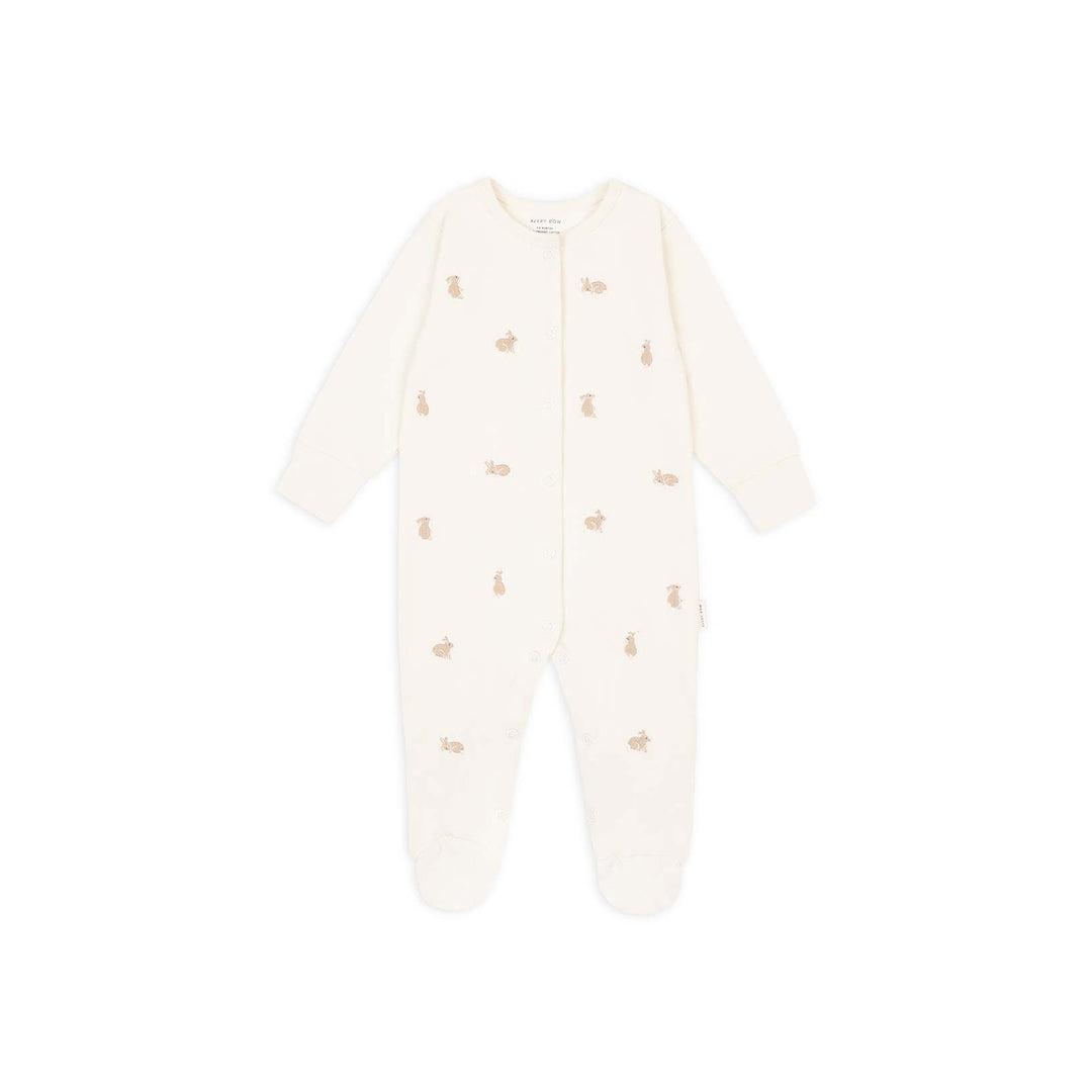Avery Row Embroidered Jersey Sleepsuit - Bunnies-Sleepsuits-Bunnies-0-3m | Natural Baby Shower