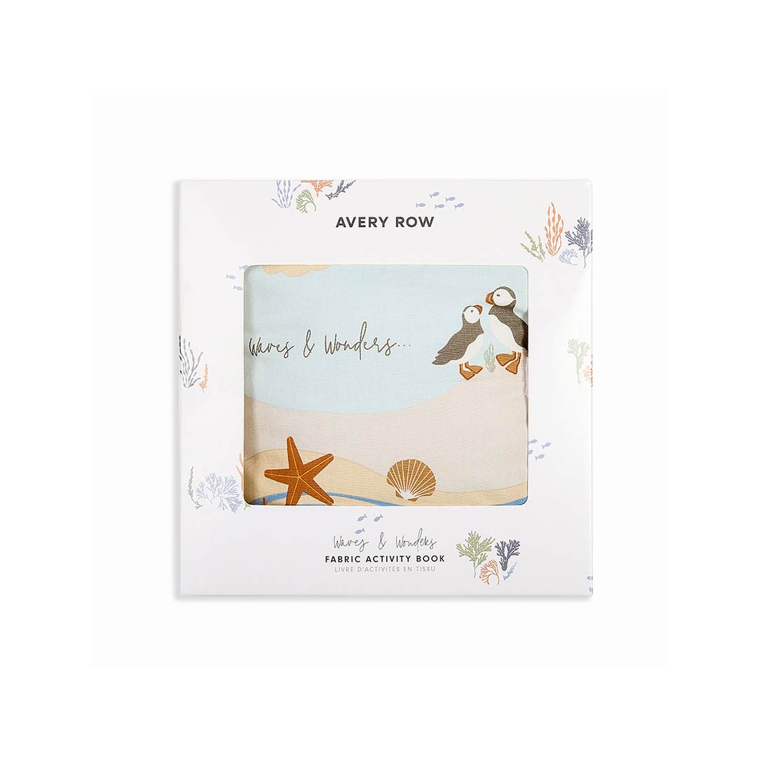 Avery Row Fabric Baby Book - Coastline-Books-Coastline- | Natural Baby Shower