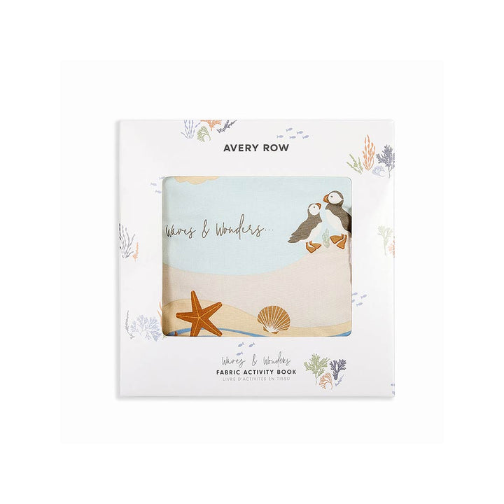 Avery Row Fabric Baby Book - Coastline-Books-Coastline- | Natural Baby Shower