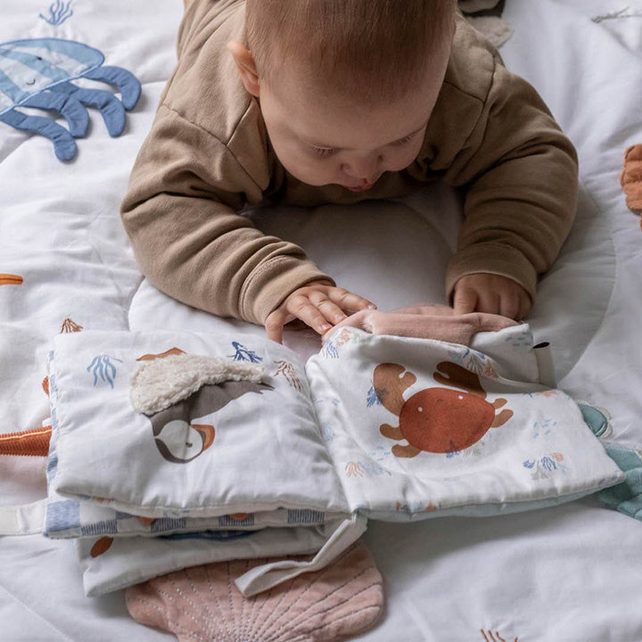 Avery Row Fabric Baby Book - Coastline-Books-Coastline- | Natural Baby Shower