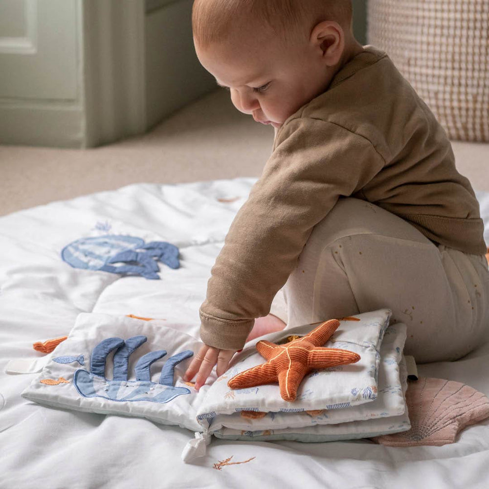 Avery Row Fabric Baby Book - Coastline-Books-Coastline- | Natural Baby Shower