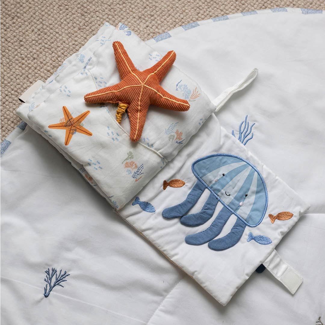 Avery Row Fabric Baby Book - Coastline-Books-Coastline- | Natural Baby Shower