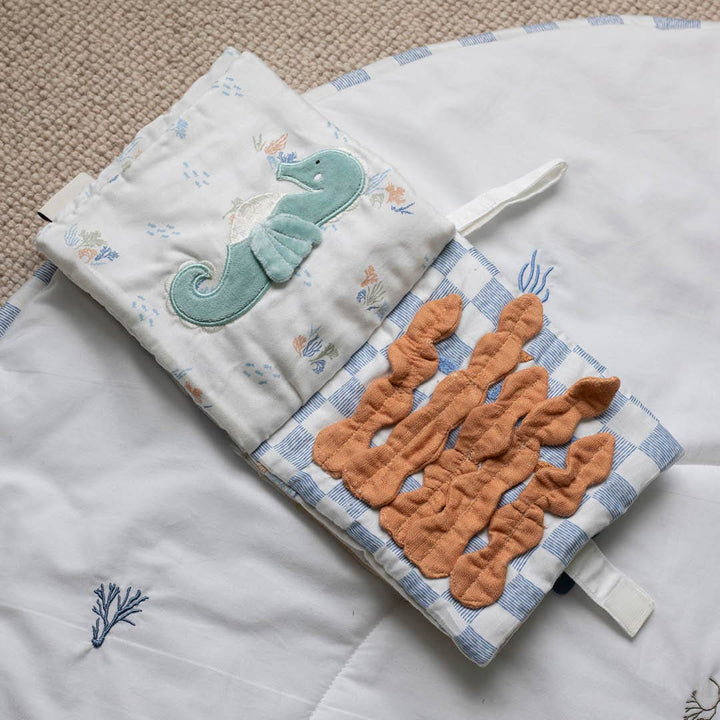 Avery Row Fabric Baby Book - Coastline-Books-Coastline- | Natural Baby Shower