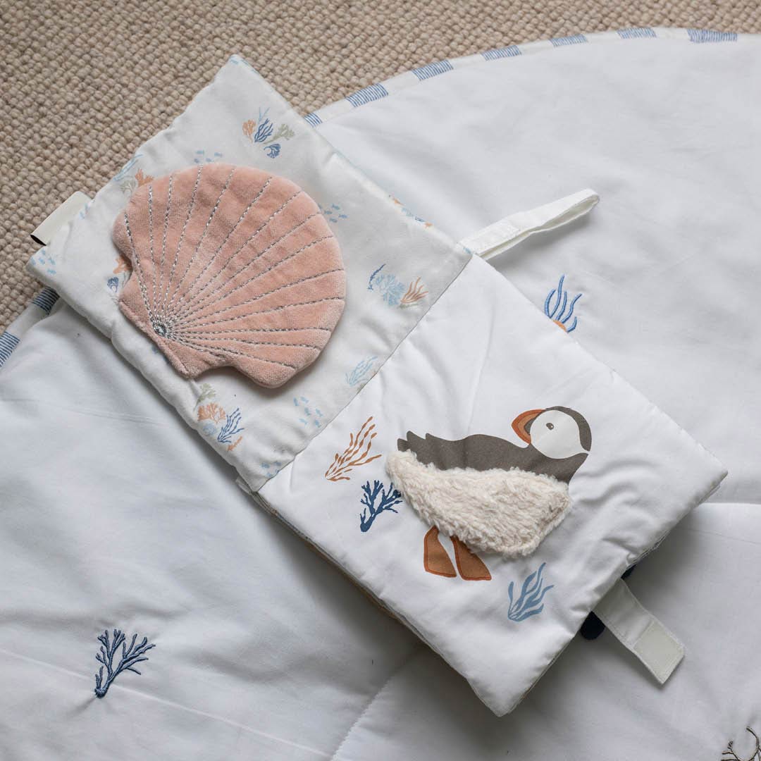 Avery Row Fabric Baby Book - Coastline-Books-Coastline- | Natural Baby Shower