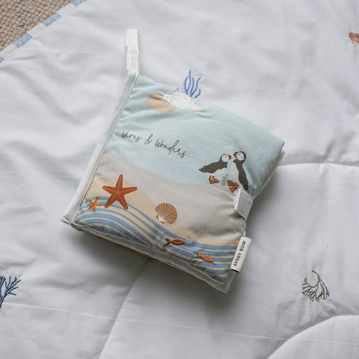 Avery Row Fabric Baby Book - Coastline-Books-Coastline- | Natural Baby Shower