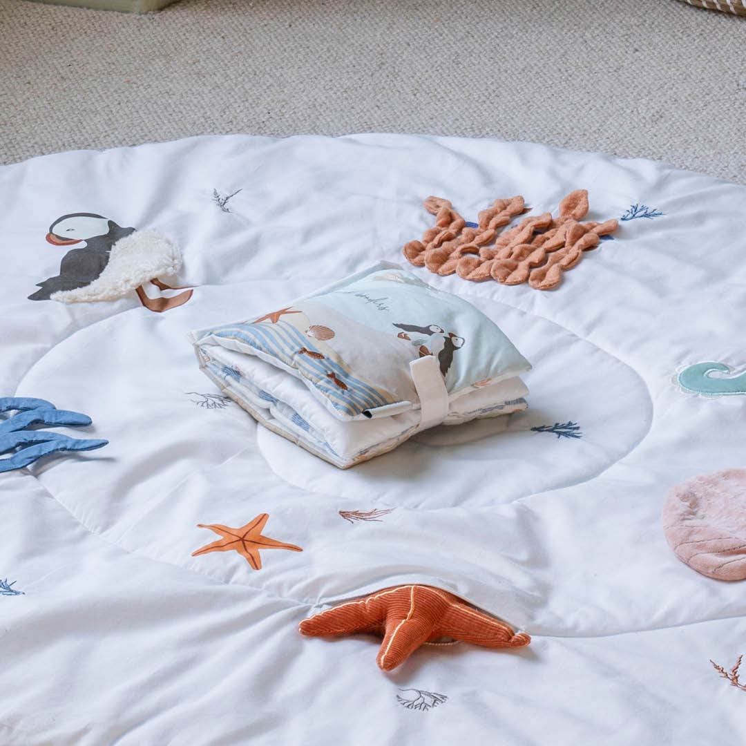 Avery Row Fabric Baby Book - Coastline-Books-Coastline- | Natural Baby Shower
