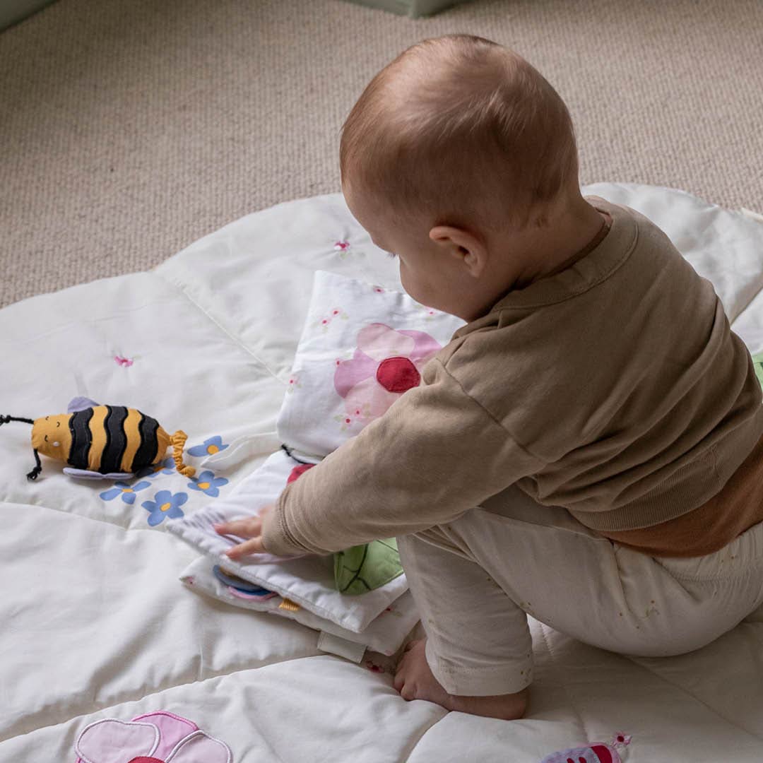 Avery Row Fabric Baby Book - Wildflower Garden-Books-Wildflower Garden- | Natural Baby Shower