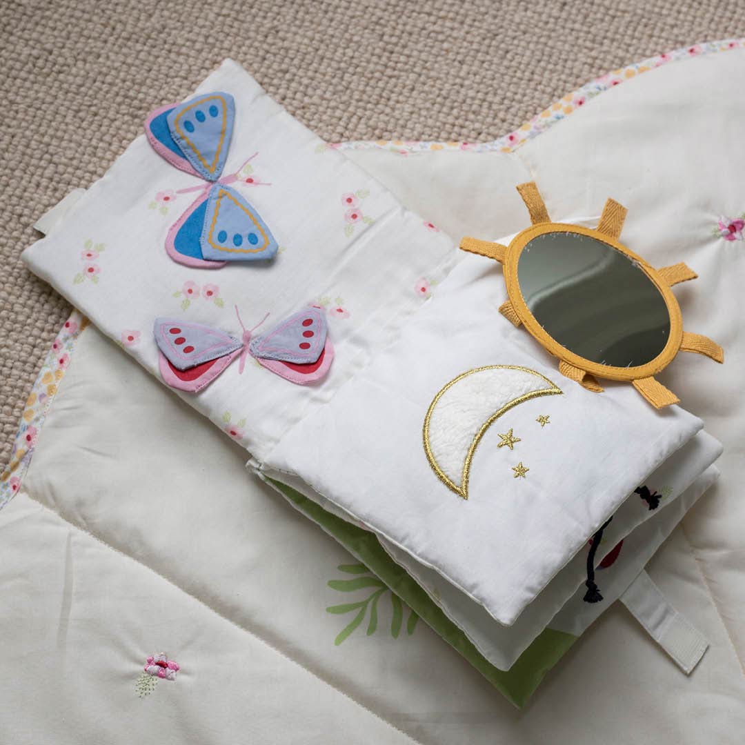 Avery Row Fabric Baby Book - Wildflower Garden-Books-Wildflower Garden- | Natural Baby Shower