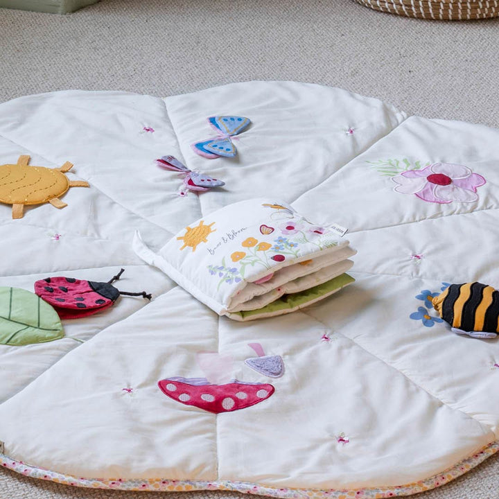 Avery Row Fabric Baby Book - Wildflower Garden-Books-Wildflower Garden- | Natural Baby Shower