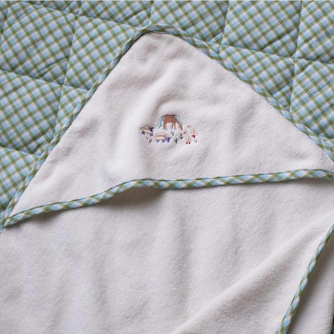 Avery Row Hooded Baby Towel - Little Farm-Bath Towels-Little Farm- | Natural Baby Shower