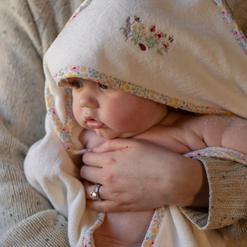 Avery Row Hooded Towel - Wildflower Garden-Bath Towels-Wildflower Garden-Baby | Natural Baby Shower