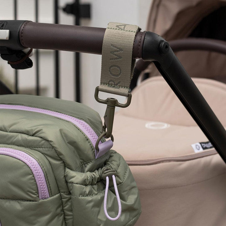 Avery Row Logo Pram Bag Clips - Olive Green-Stroller Clips-Olive Green- | Natural Baby Shower
