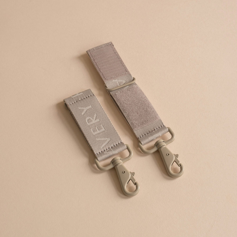 Avery Row Logo Pram Bag Clips - Oyster-Stroller Clips-Oyster- | Natural Baby Shower