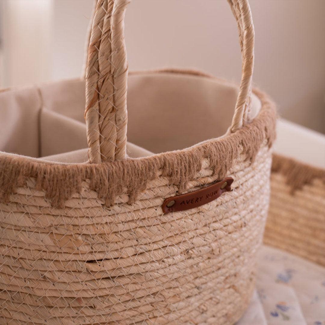 Avery Row Maize Nappy Caddy-Nappy Laundry + Storage- | Natural Baby Shower
