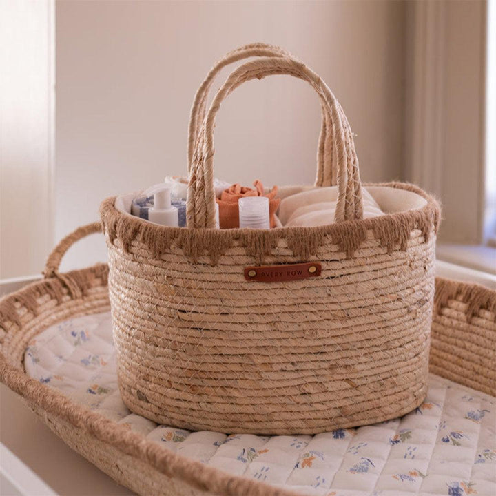 Avery Row Maize Nappy Caddy-Nappy Laundry + Storage- | Natural Baby Shower