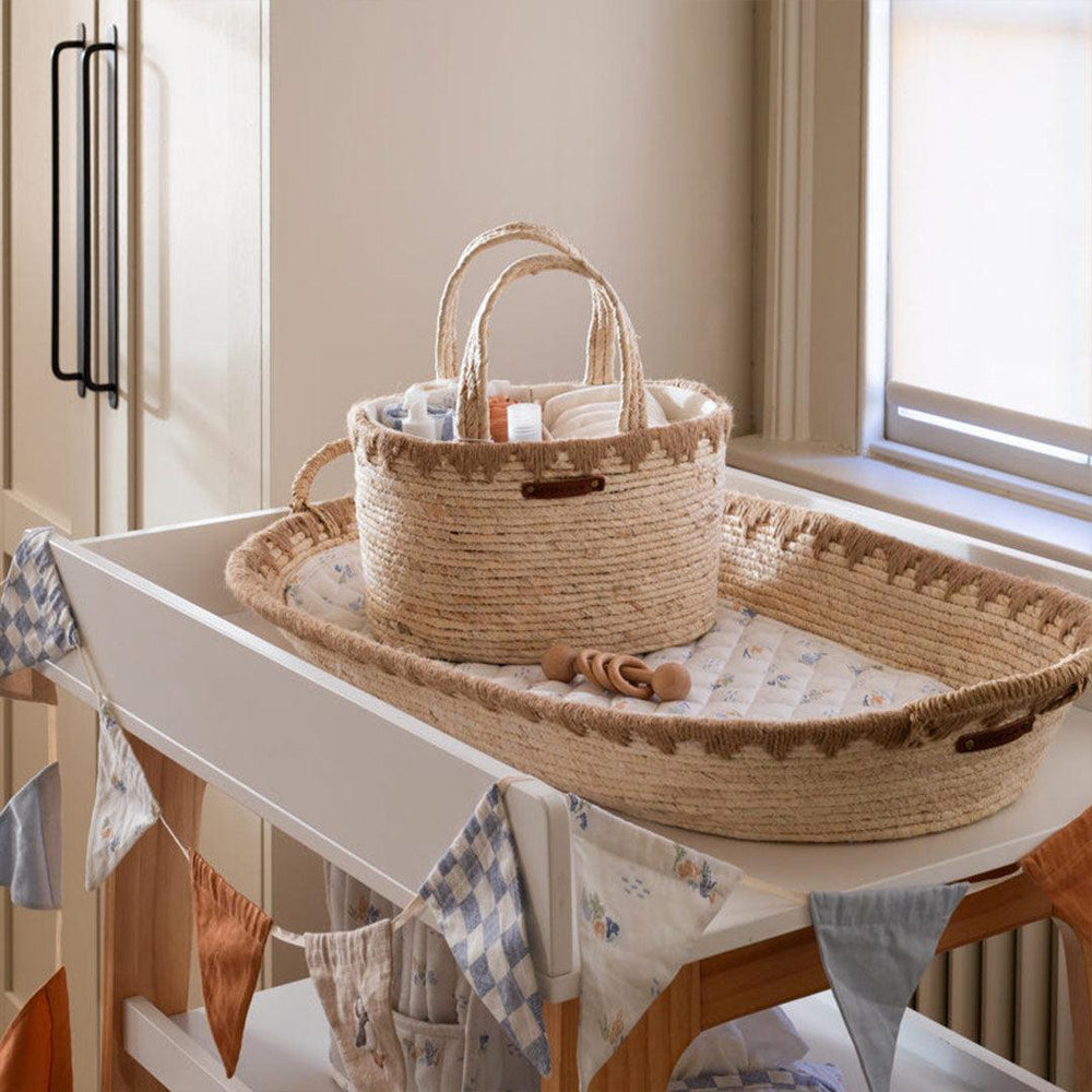 Avery Row Maize Nappy Caddy-Nappy Laundry + Storage- | Natural Baby Shower