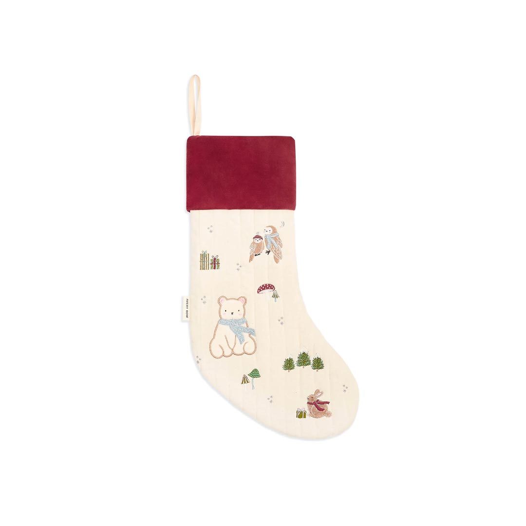 Avery Row Christmas Stocking - Polar Bear-Seasonal Decorations- | Natural Baby Shower