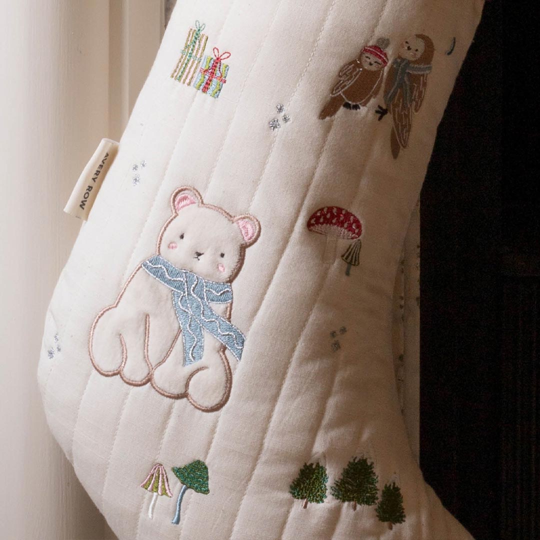 Avery Row Christmas Stocking - Polar Bear-Seasonal Decorations- | Natural Baby Shower