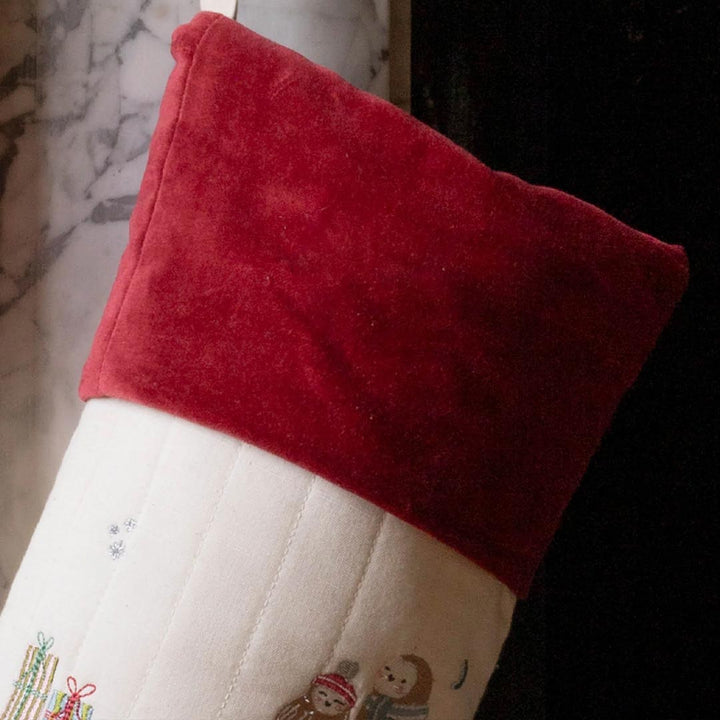 Avery Row Christmas Stocking - Polar Bear-Seasonal Decorations- | Natural Baby Shower