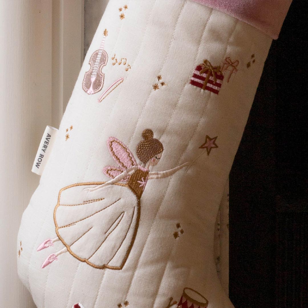 Avery Row Christmas Stocking - Sugar Plum Fairy-Seasonal Decorations- | Natural Baby Shower