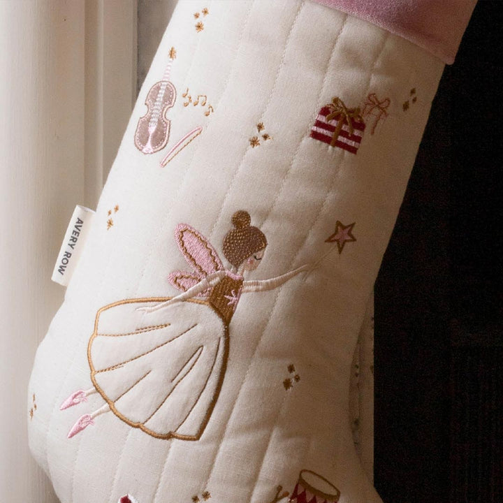 Avery Row Christmas Stocking - Sugar Plum Fairy-Seasonal Decorations- | Natural Baby Shower