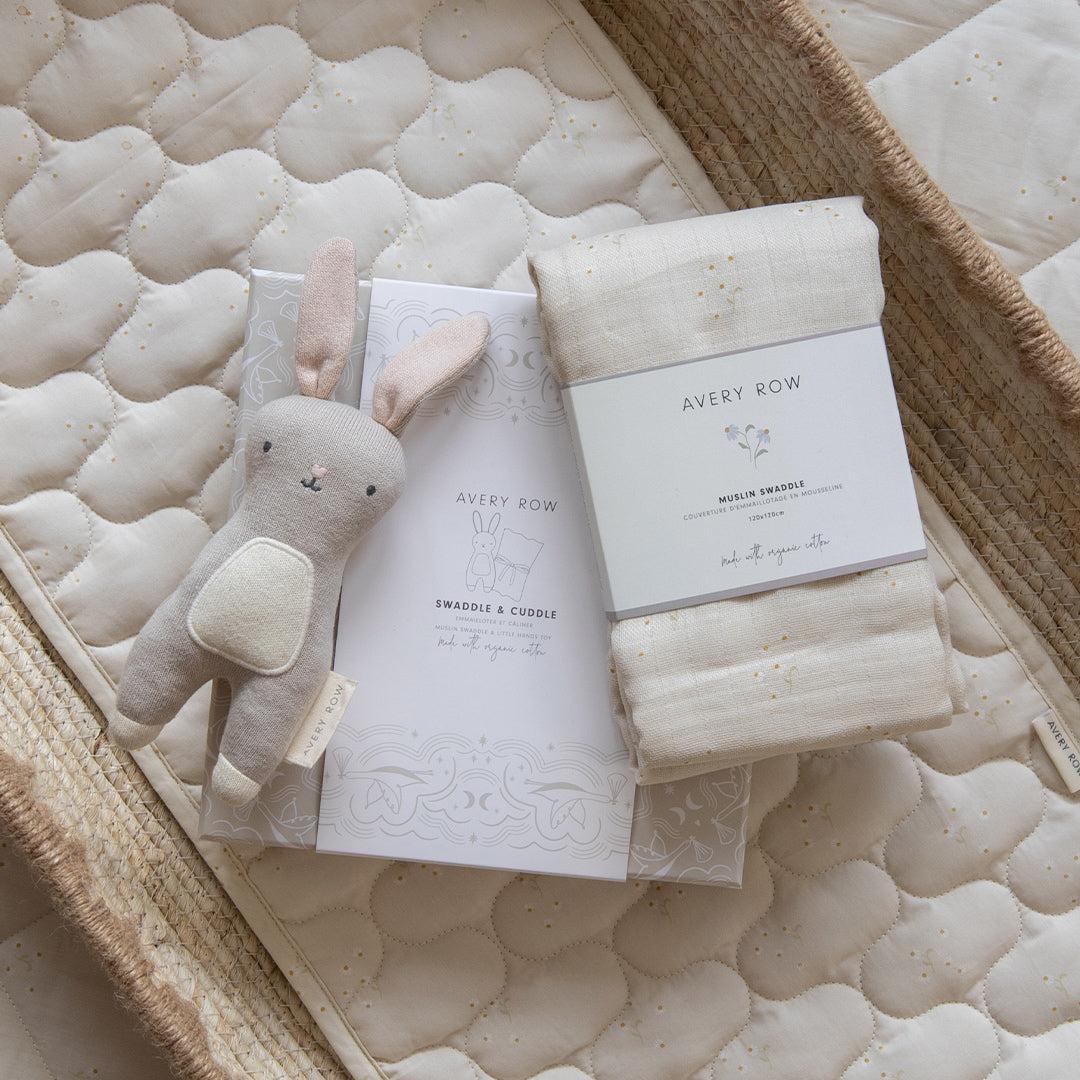 Avery Row Swaddle & Cuddle Gift Set - Chamomile-Swaddling Wraps-Chamomile-One Size | Natural Baby Shower