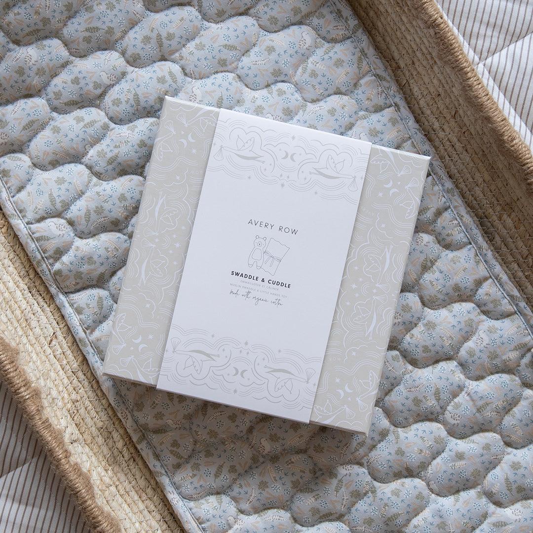 Avery Row Swaddle & Cuddle Gift Set - Nature Trail-Swaddling Wraps-Nature Trail-One Size | Natural Baby Shower