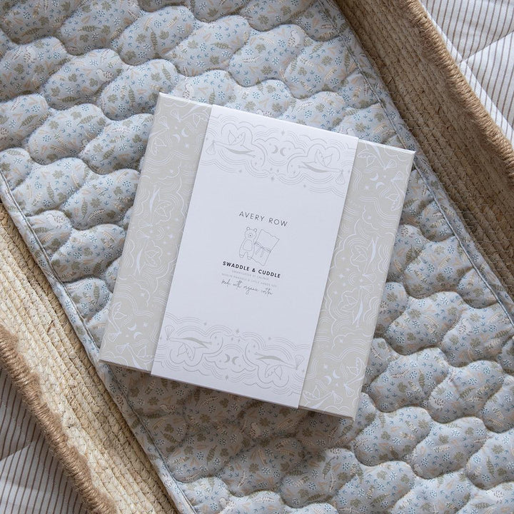 Avery Row Swaddle & Cuddle Gift Set - Nature Trail-Swaddling Wraps-Nature Trail-One Size | Natural Baby Shower