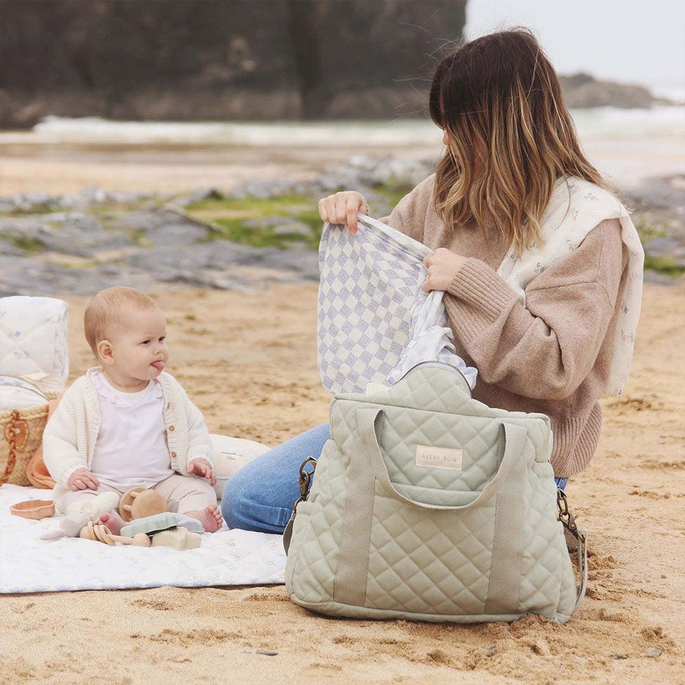 Avery Row Changing Bag - Sage-Changing Bags-Sage- | Natural Baby Shower