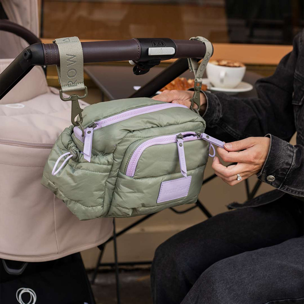 Avery Row Pram Organiser Bag - Olive Green-Mini Bags-Olive Green- | Natural Baby Shower