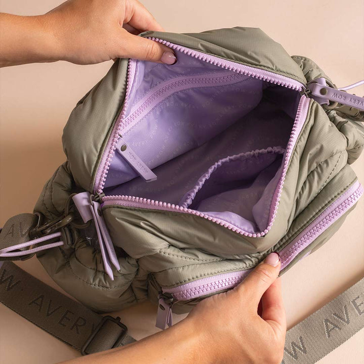 Avery Row Pram Organiser Bag - Olive Green-Mini Bags-Olive Green- | Natural Baby Shower