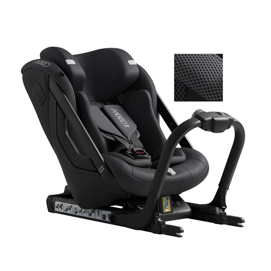 Axkid ONE 3 Car Seat - Arctic Mist Grey Mesh-Car Seats- | Natural Baby Shower