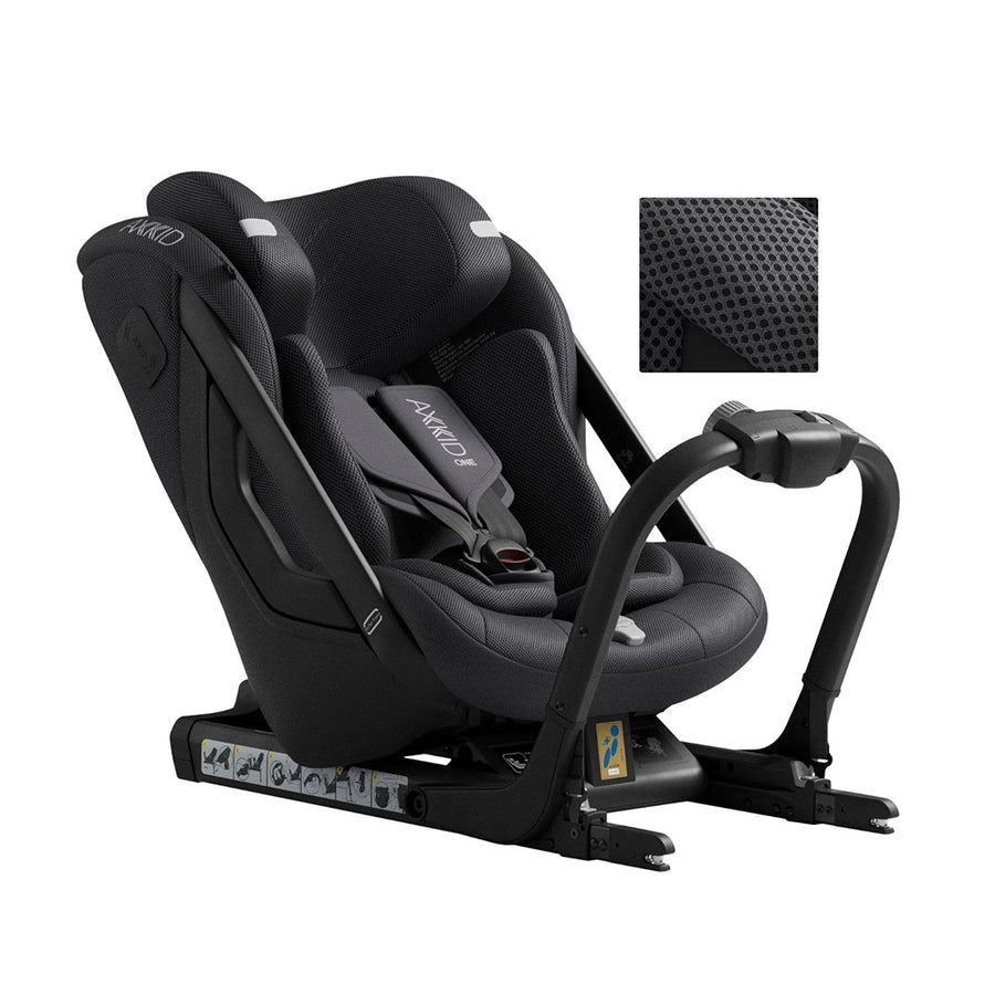Axkid ONE 3 Car Seat - Arctic Mist Grey Mesh-Car Seats- | Natural Baby Shower