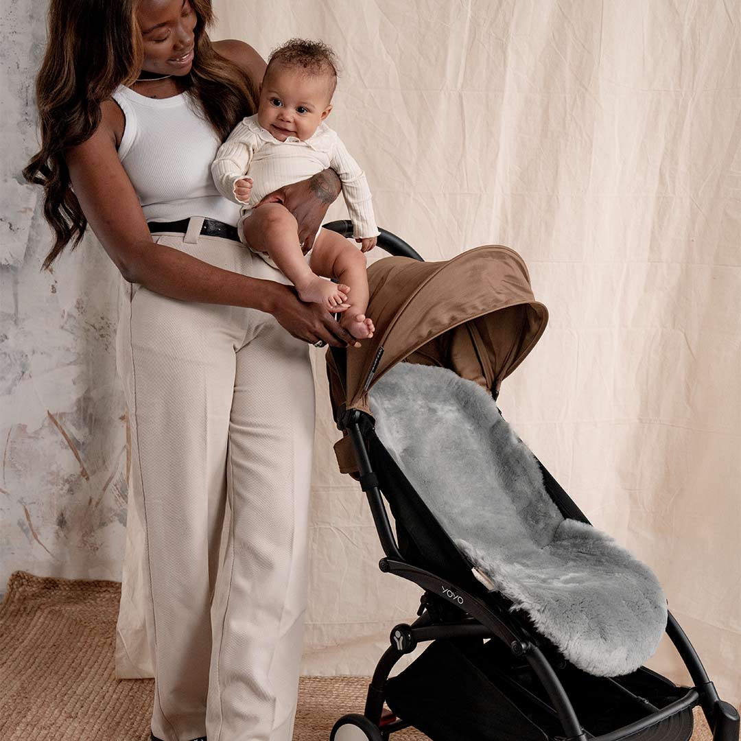 Baa Baby Pram Style Liner Grey Pushchairs Strollers