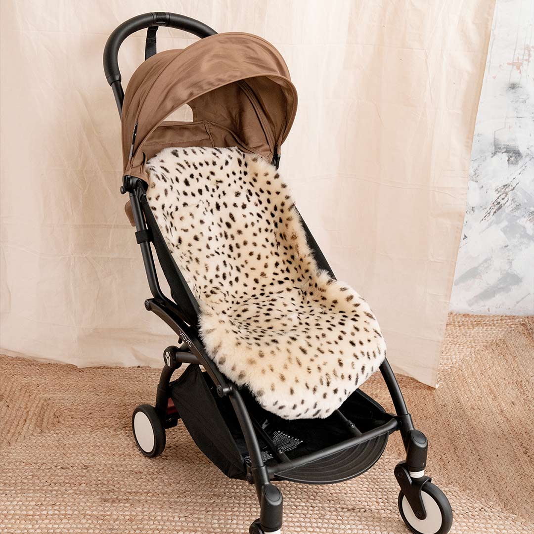 Baa Baby Pram Style Liner - Leopard Print-Seat Liners-Leopard Print- | Natural Baby Shower