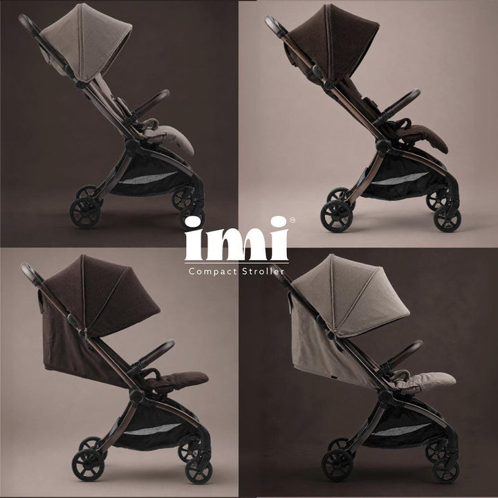 Bababing Imi Compact Auto Fold Stroller - Mink-Strollers-Mink- | Natural Baby Shower