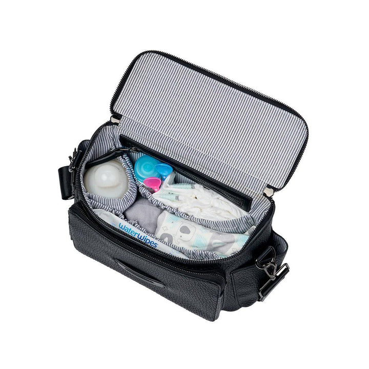 Bababing Isla Cross Body Changing Bag/ Stroller Organiser - Black-Changing Bags-Black- | Natural Baby Shower