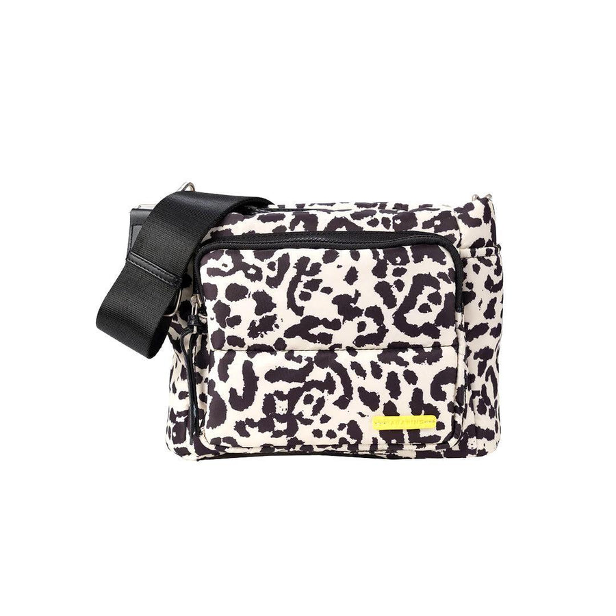 Bababing Joey Cross Body Changing Bag/ Stroller Organiser - Leopard Print-Changing Bags-Leopard Print- | Natural Baby Shower
