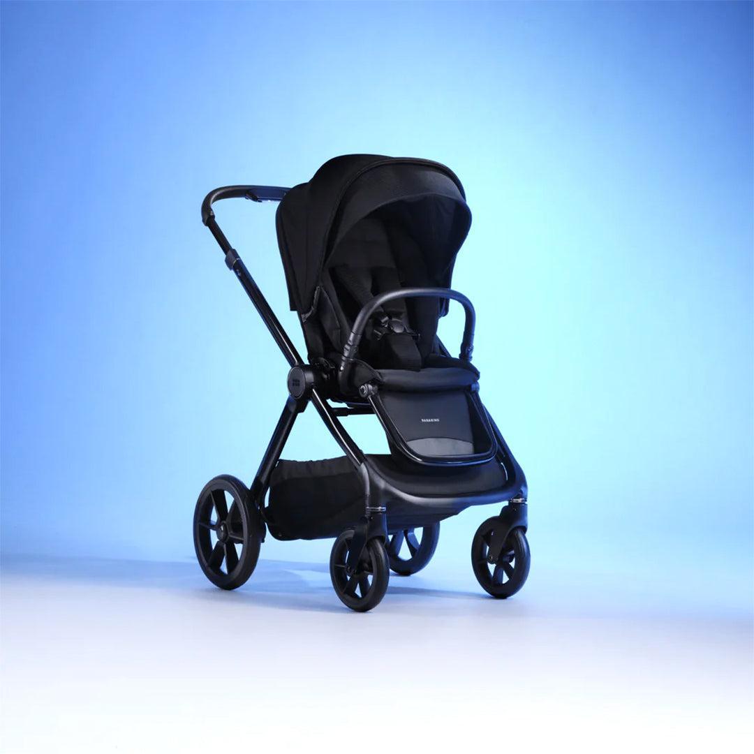 Bababing Raffi MKII Pushchair & Carrycot - Satin Black-Stroller Bundles-Satin Black- | Natural Baby Shower
