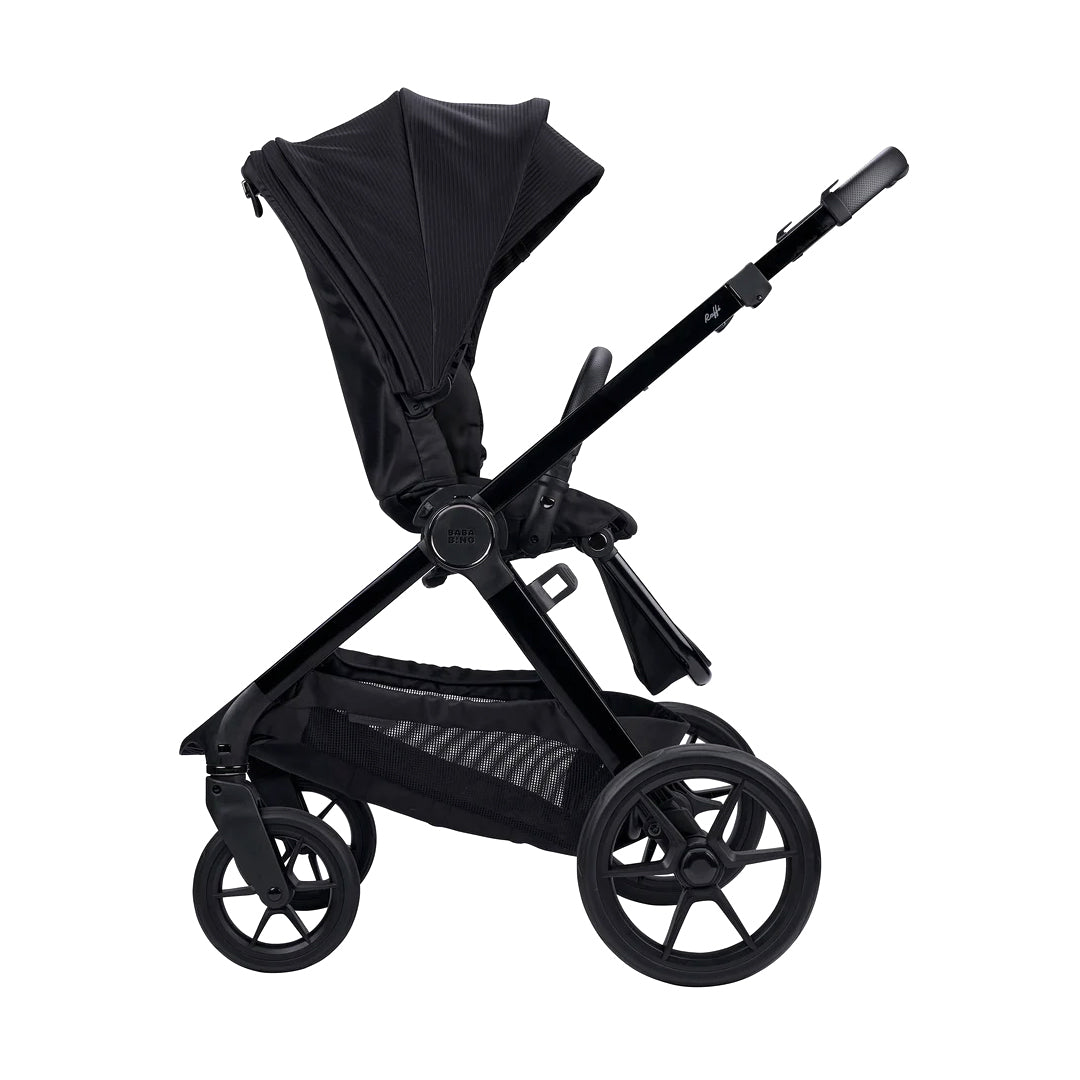 Bababing Raffi MKII Pushchair & Carrycot - Satin Black-Stroller Bundles-Satin Black- | Natural Baby Shower