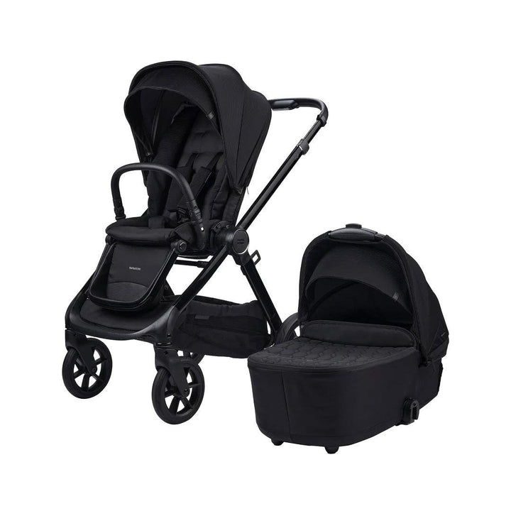 Bababing Raffi MKII Pushchair & Carrycot - Satin Black-Stroller Bundles-Satin Black- | Natural Baby Shower