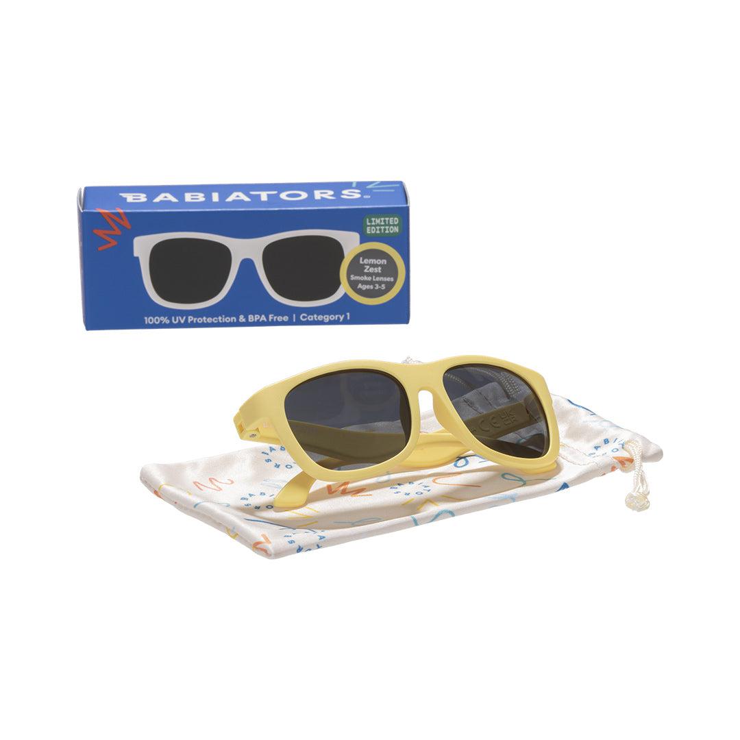 Babiators Original Navigator Sunglasses - Lemon Zest-Sunglasses-Lemon Zest-3-5y (Classic) | Natural Baby Shower