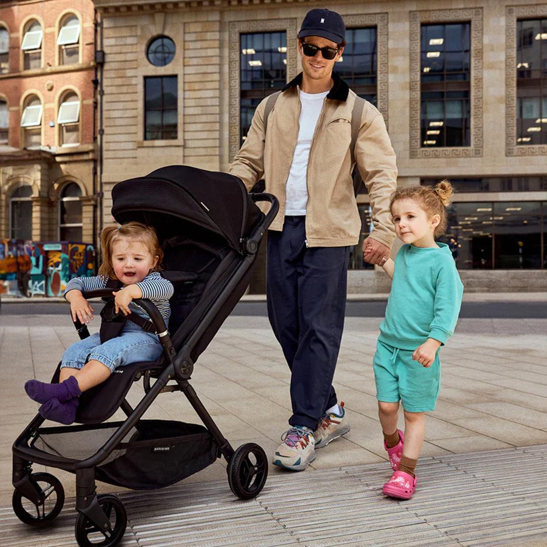 Bababing Compact Autofold Stroller - Black-Strollers-Black- | Natural Baby Shower