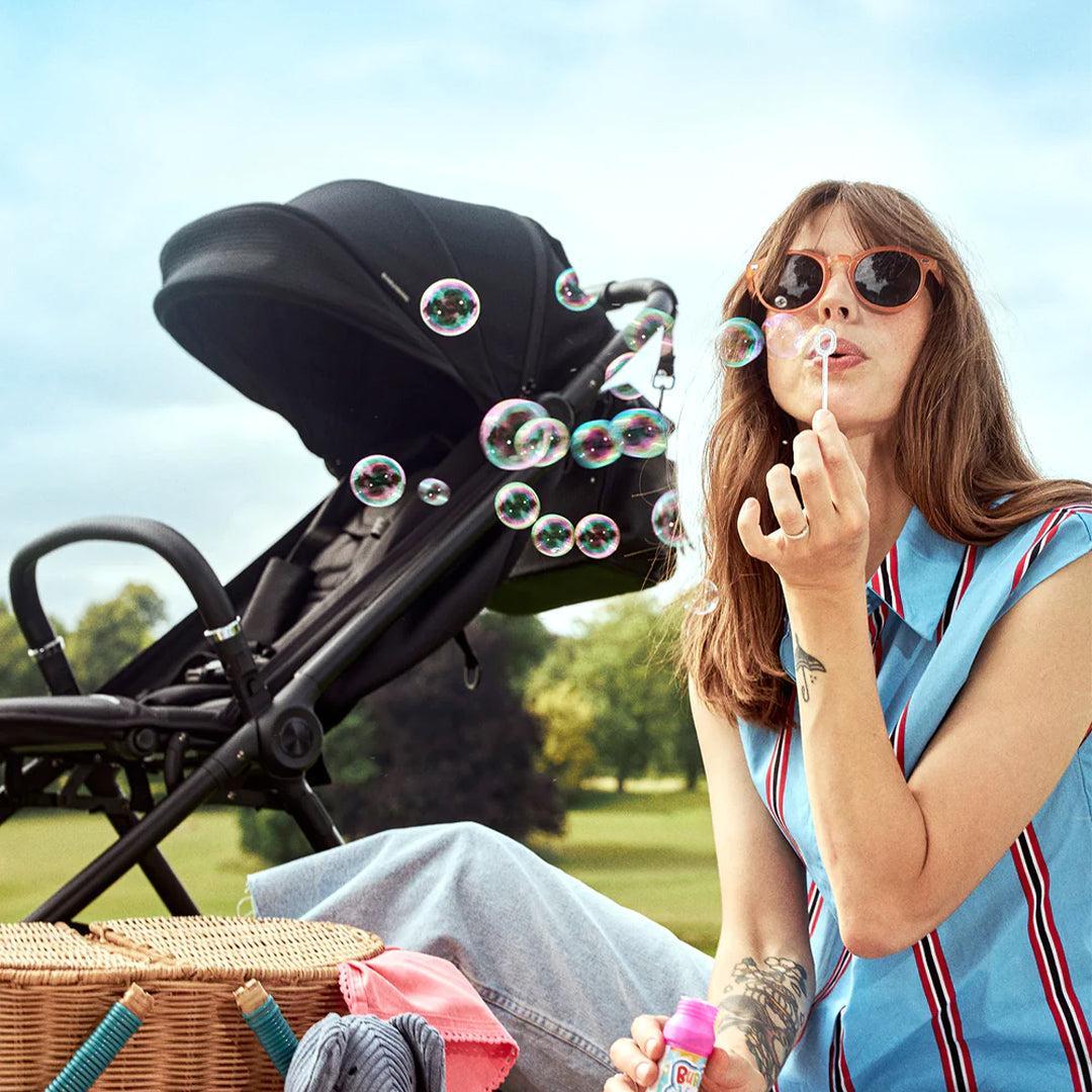 Bababing Compact Autofold Stroller - Black-Strollers-Black- | Natural Baby Shower