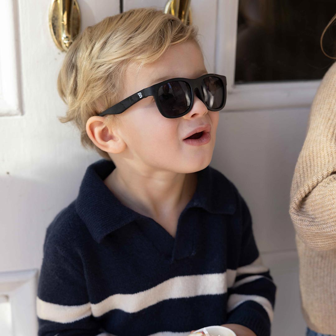 Babiators Original Navigator Sunglasses - Jet Black-Sunglasses-Jet Black-0-2y (Junior) | Natural Baby Shower