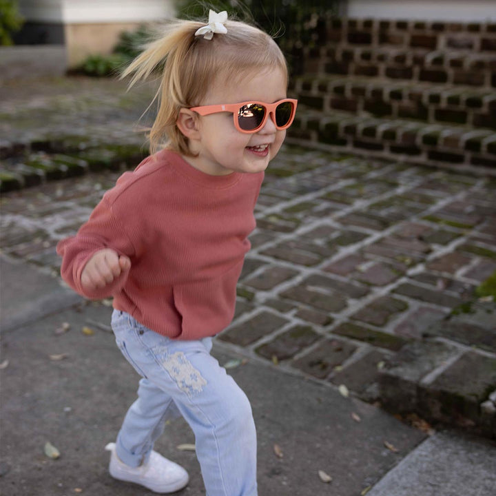 Babiators Polarised Navigator Sunglasses - Perfectly Papaya-Sunglasses-Perfectly Papaya-0-2y (Junior) | Natural Baby Shower