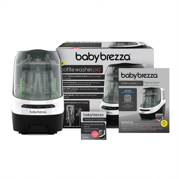Baby Brezza Bottle Washer Pro - Black & White-Bottle Cleaners-Black & White- | Natural Baby Shower