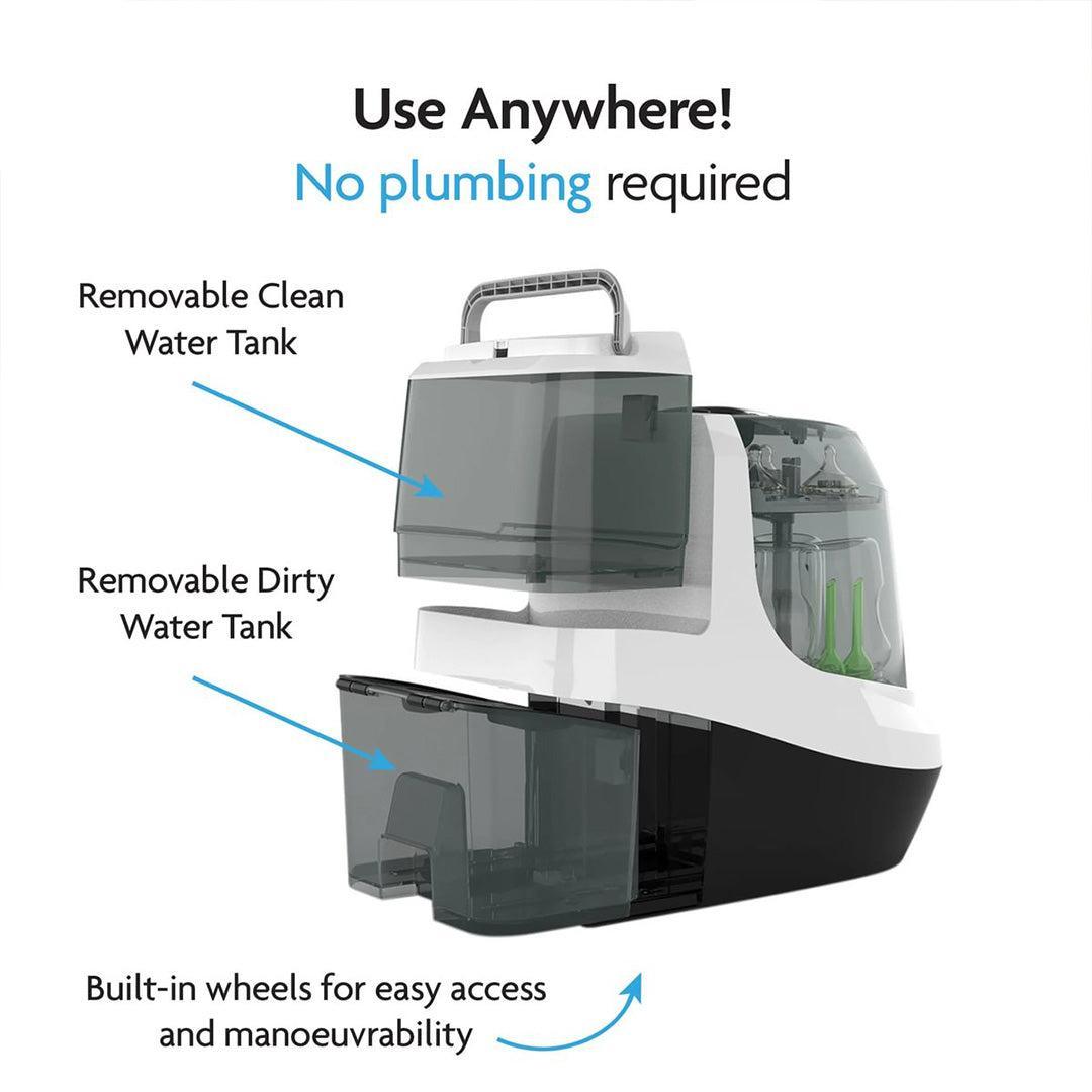 Baby Brezza Bottle Washer Pro - Black & White-Bottle Cleaners-Black & White- | Natural Baby Shower