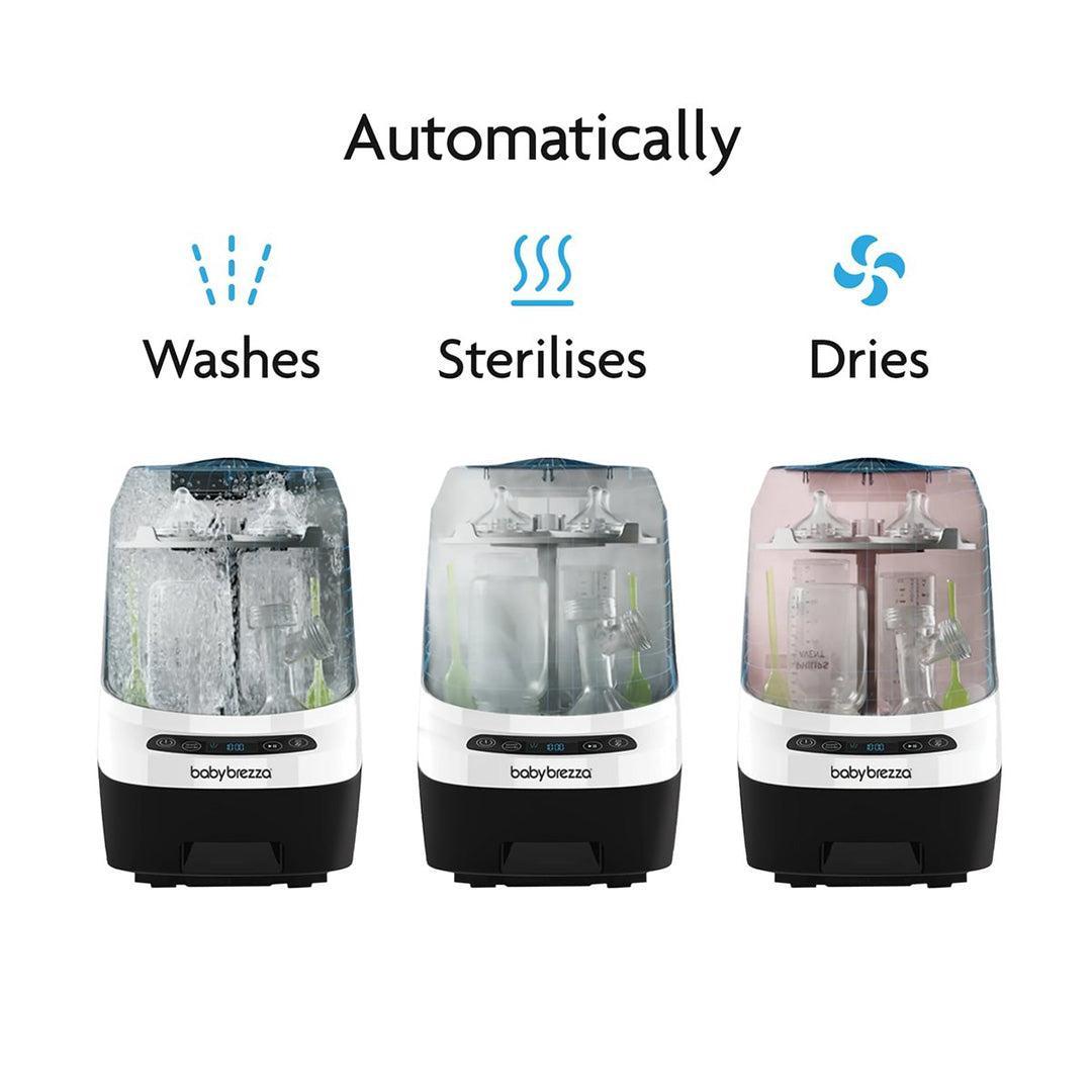 Baby Brezza Bottle Washer Pro - Black & White-Bottle Cleaners-Black & White- | Natural Baby Shower