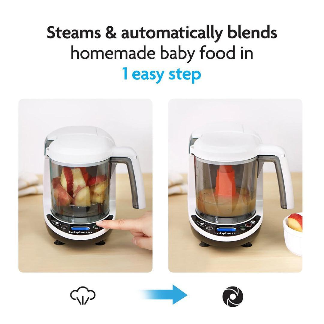Baby Brezza Food Maker Deluxe - Black & White-Food Processors-Black & White- | Natural Baby Shower
